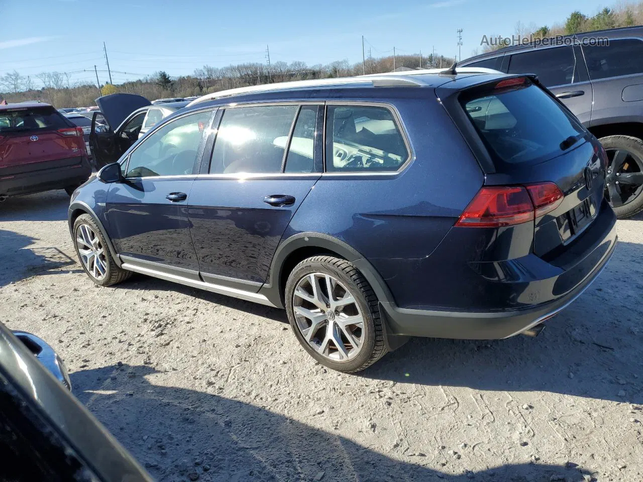 2017 Volkswagen Golf Alltrack S Blue vin: 3VWH17AU6HM523930