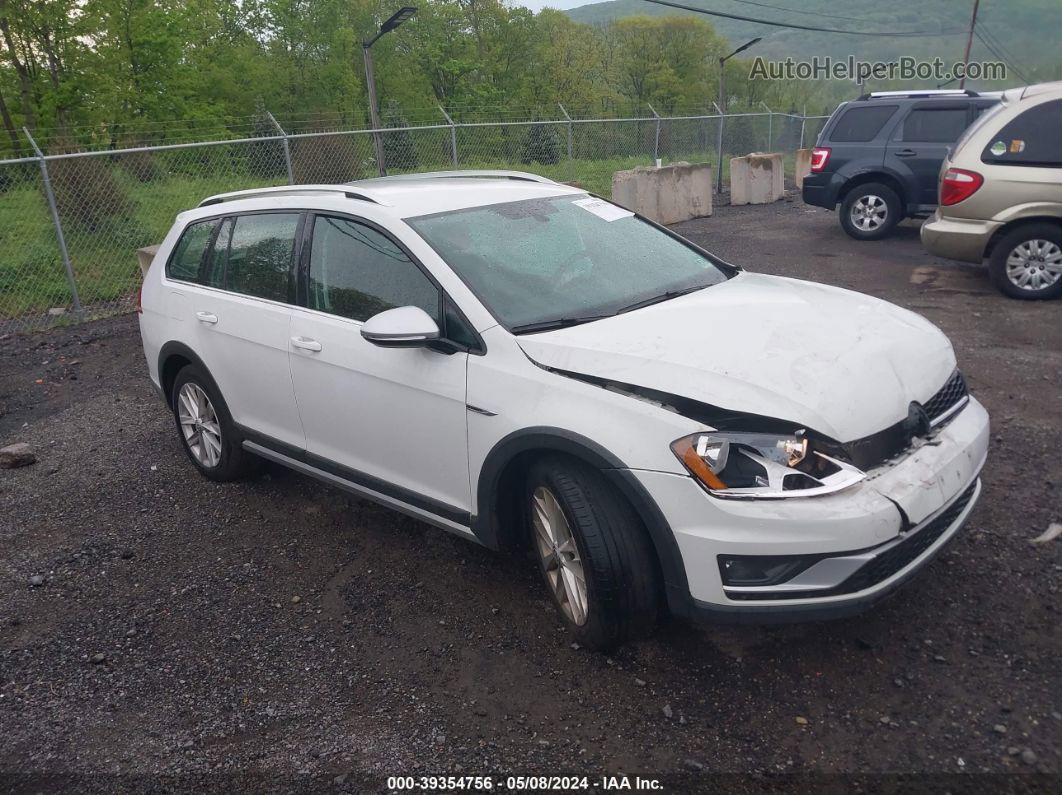 2017 Volkswagen Golf Alltrack Tsi S/tsi Se/tsi Sel White vin: 3VWH17AU6HM525922