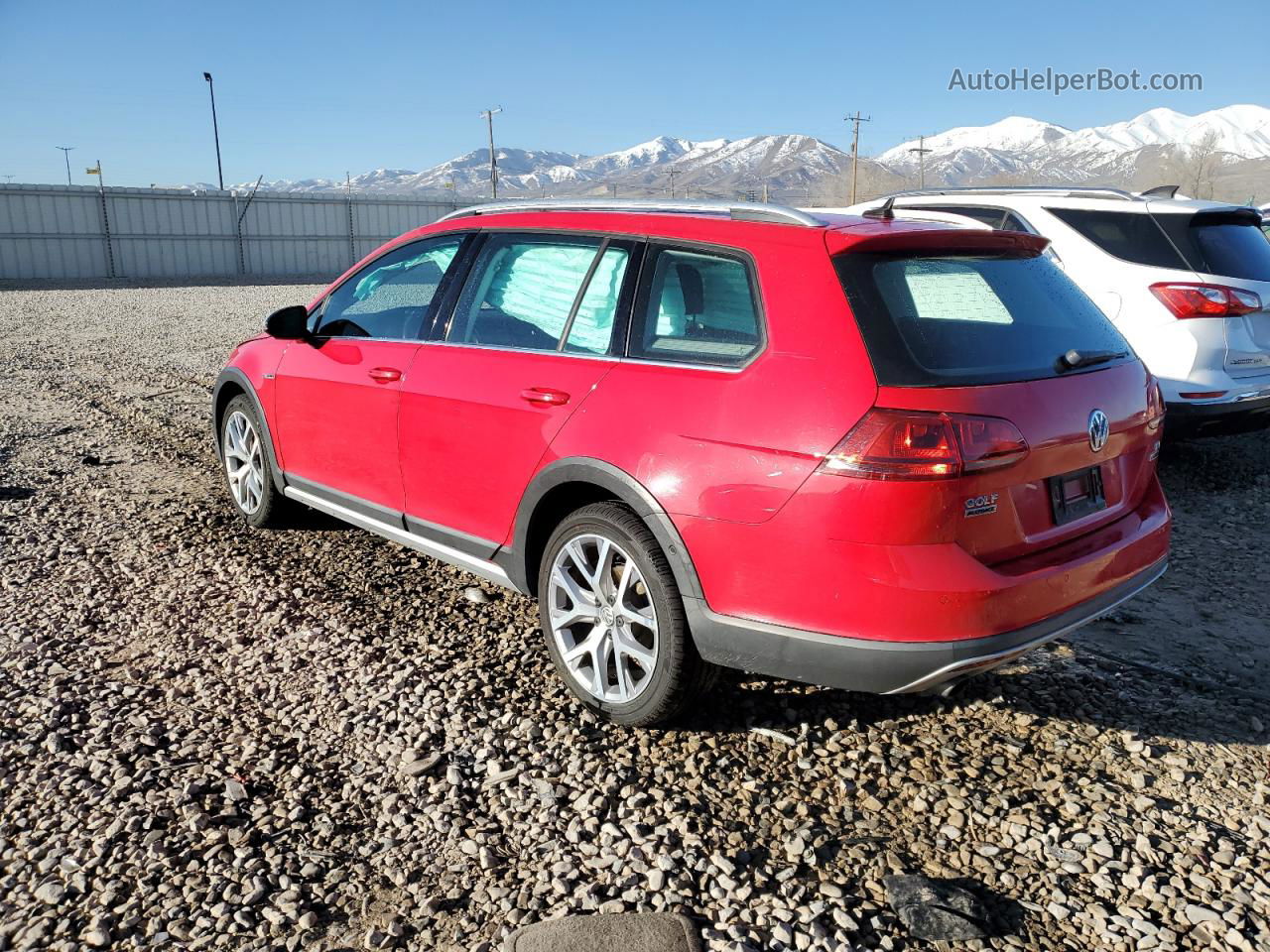 2017 Volkswagen Golf Alltrack S Red vin: 3VWH17AU6HM538752