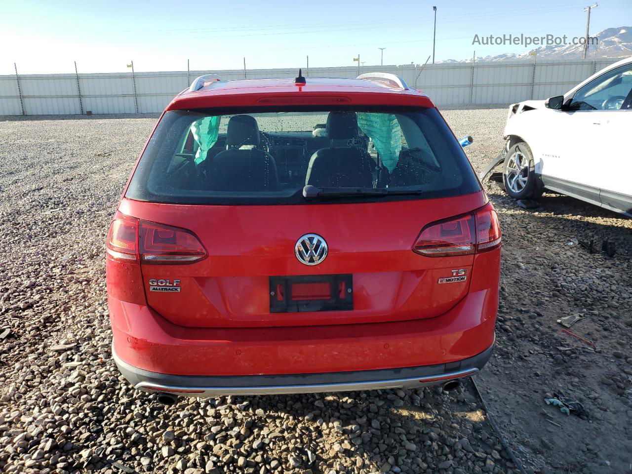 2017 Volkswagen Golf Alltrack S Red vin: 3VWH17AU6HM538752