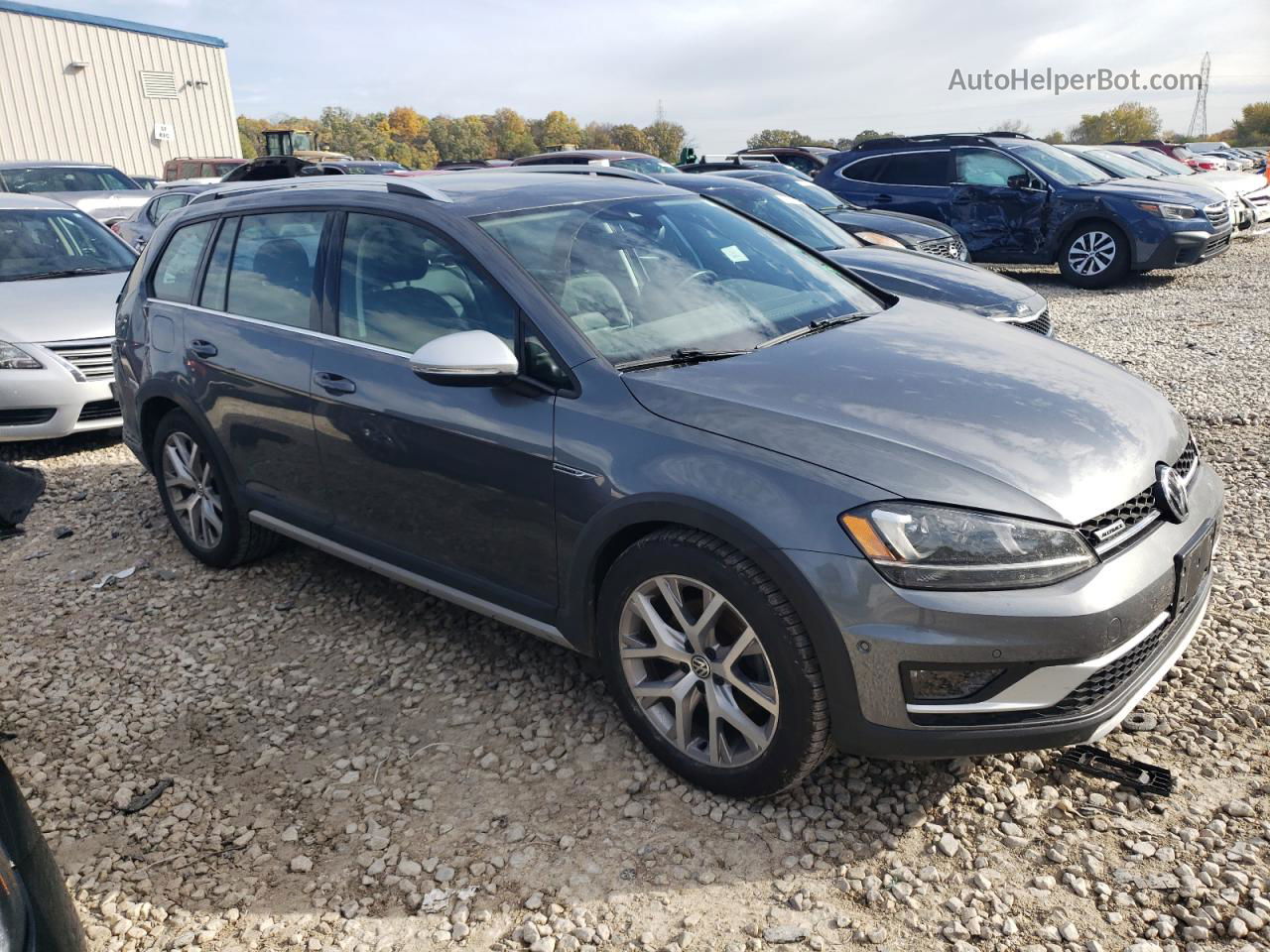 2017 Volkswagen Golf Alltrack S Gray vin: 3VWH17AU6HM541327