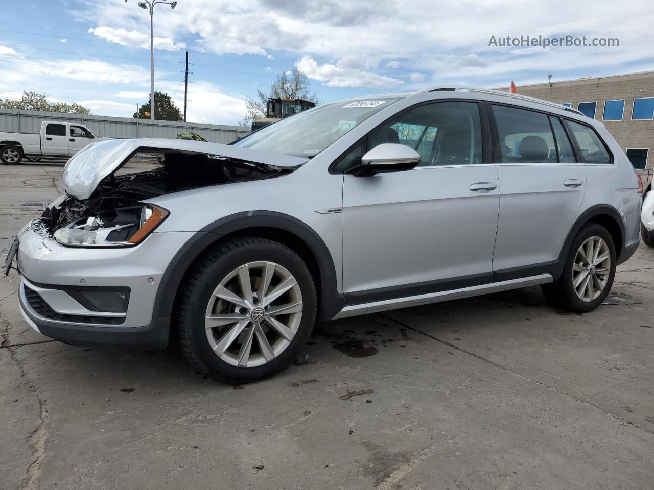 2017 Volkswagen Golf Alltrack S Серебряный vin: 3VWH17AU7HM516470