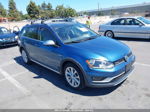 2017 Volkswagen Golf Alltrack S/se/sel Blue vin: 3VWH17AU7HM524844