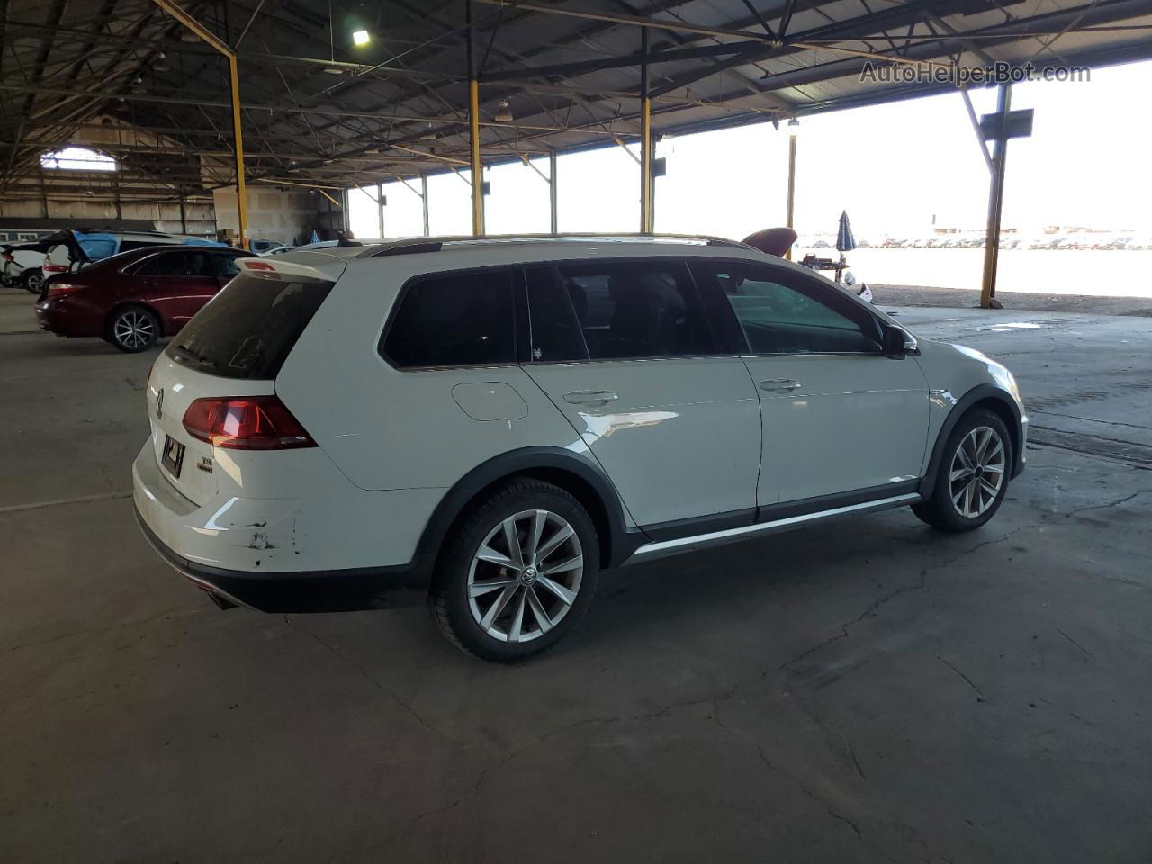 2017 Volkswagen Golf Alltrack S White vin: 3VWH17AU7HM525928