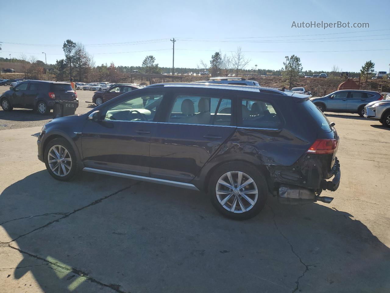 2017 Volkswagen Golf Alltrack S Blue vin: 3VWH17AU7HM528652