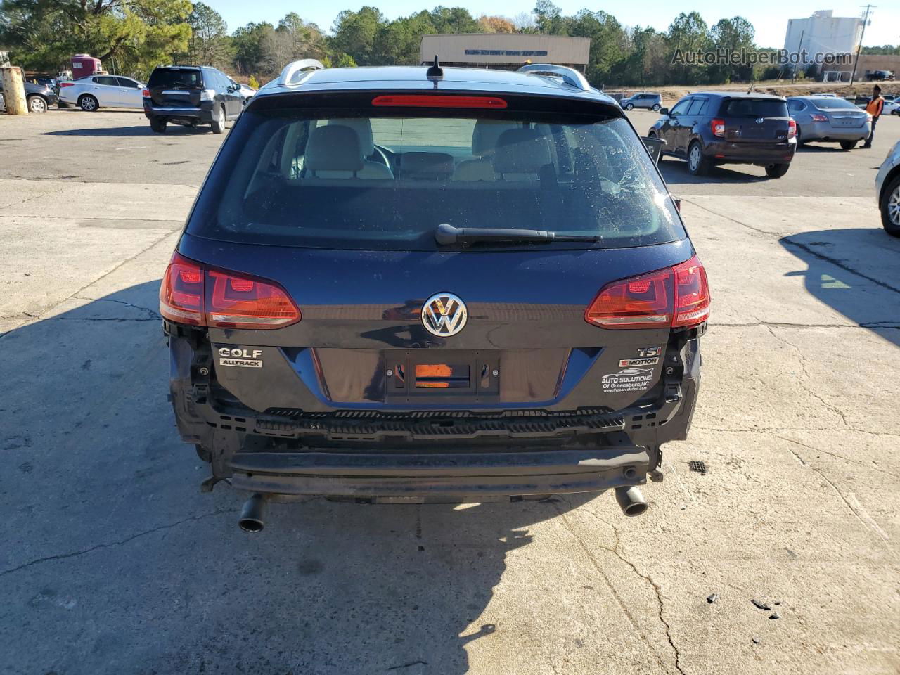 2017 Volkswagen Golf Alltrack S Blue vin: 3VWH17AU7HM528652