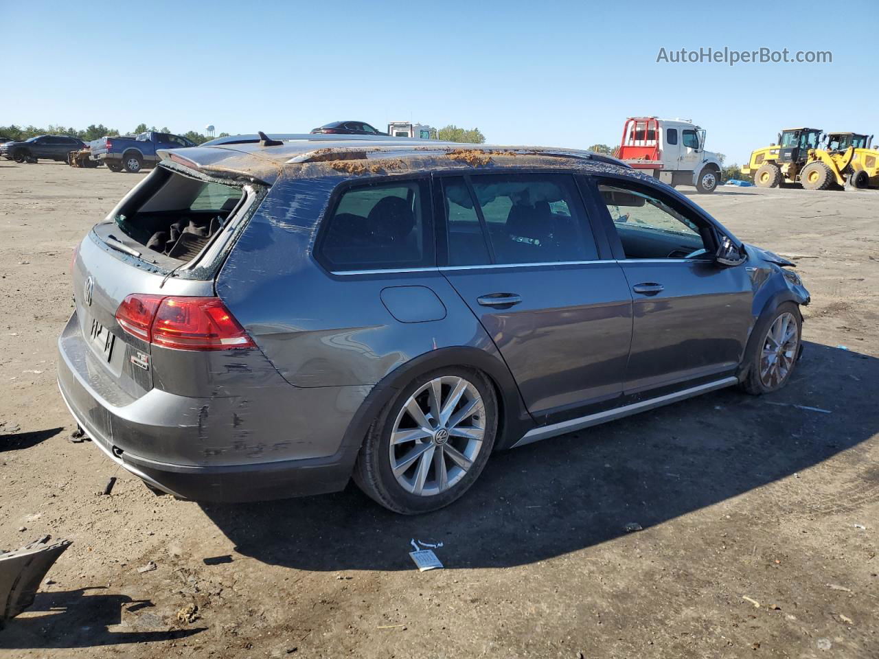 2017 Volkswagen Golf Alltrack S Серый vin: 3VWH17AU7HM532457