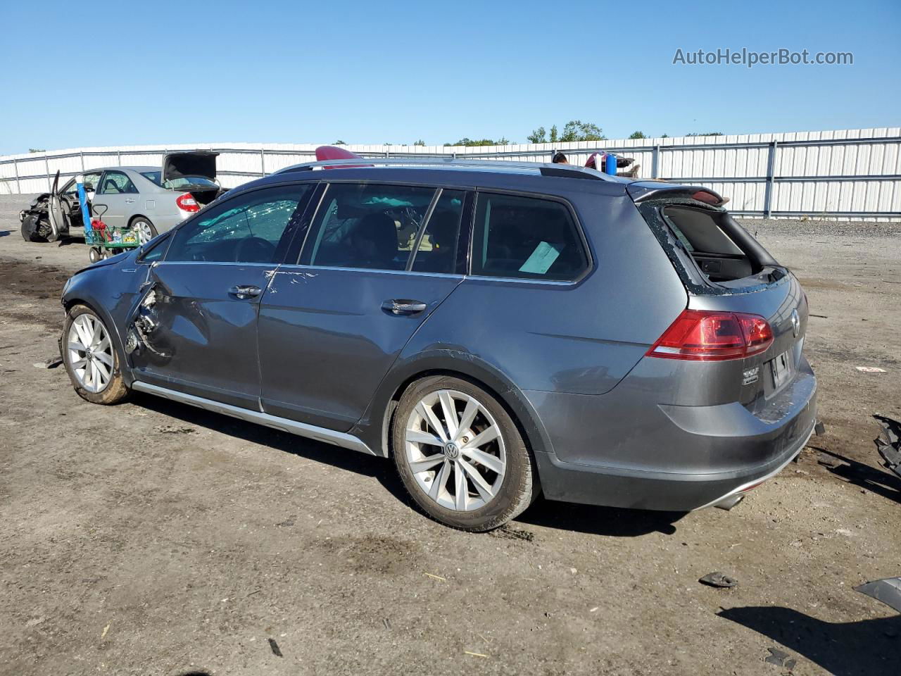 2017 Volkswagen Golf Alltrack S Gray vin: 3VWH17AU7HM532457