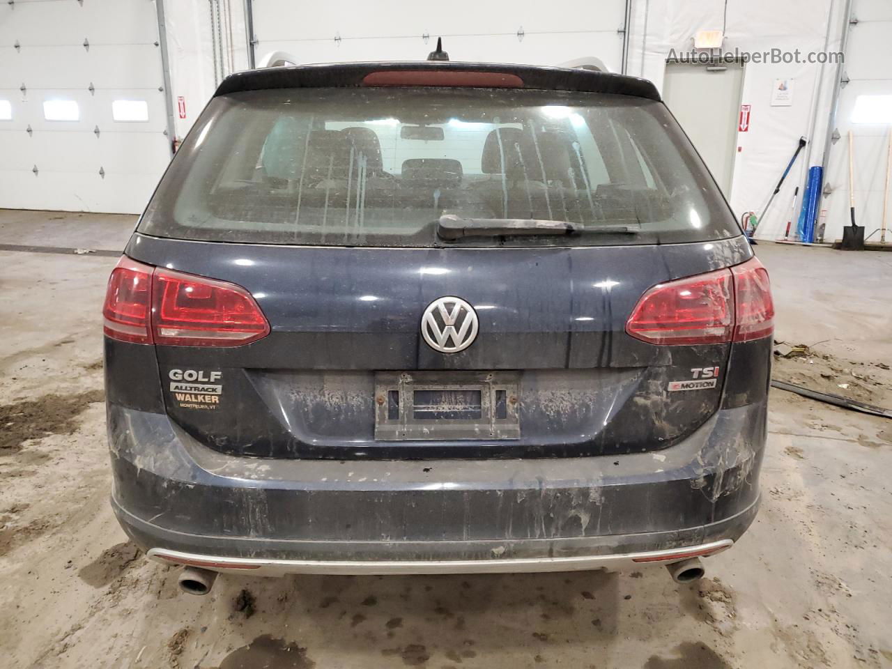 2017 Volkswagen Golf Alltrack S Blue vin: 3VWH17AU7HM534497