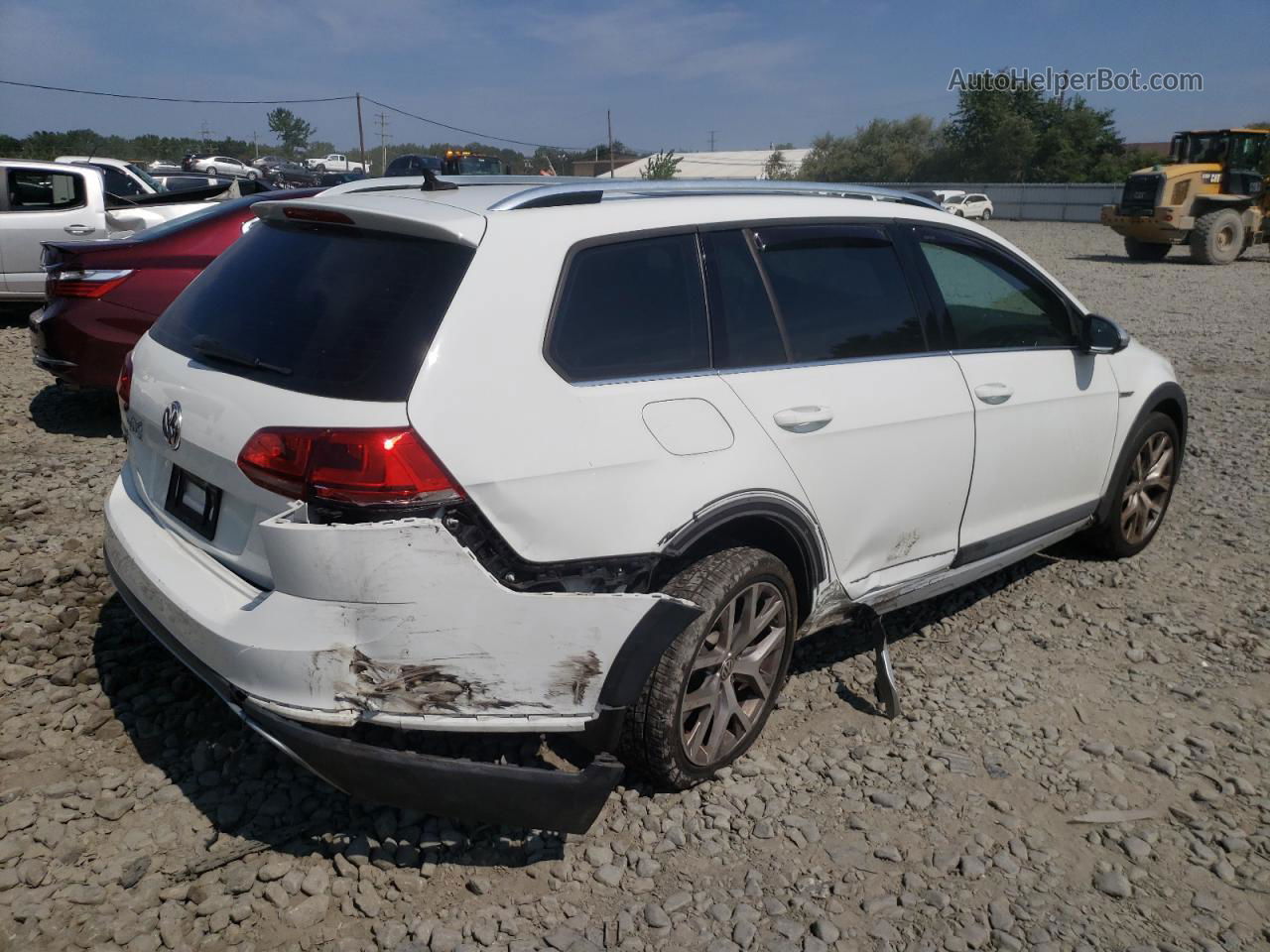 2017 Volkswagen Golf Alltrack S White vin: 3VWH17AU7HM537884