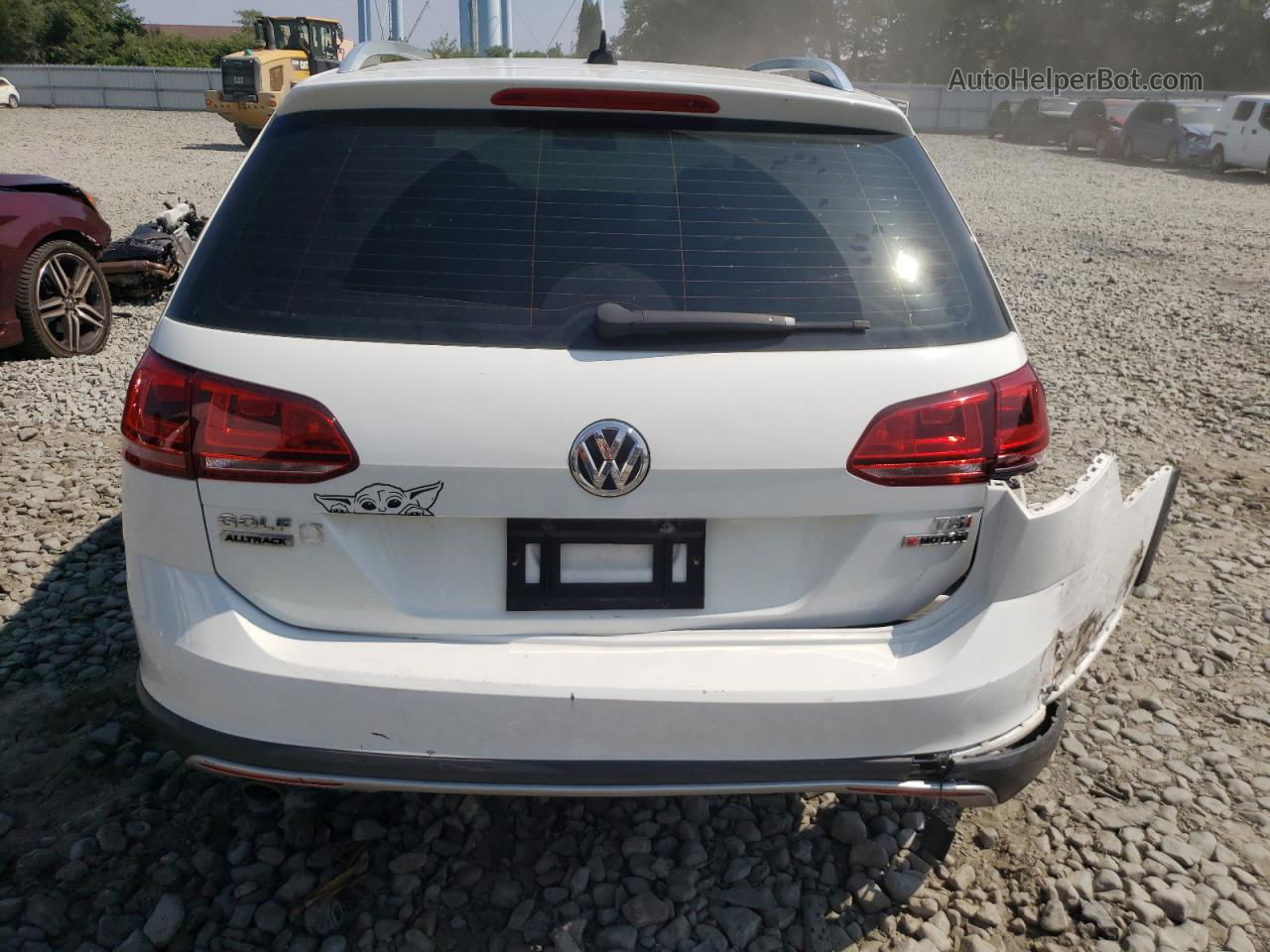 2017 Volkswagen Golf Alltrack S White vin: 3VWH17AU7HM537884