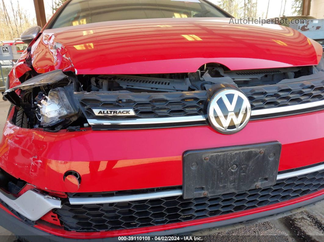 2019 Volkswagen Golf Alltrack Tsi S/tsi Se/tsi Sel Red vin: 3VWH17AU7KM519358