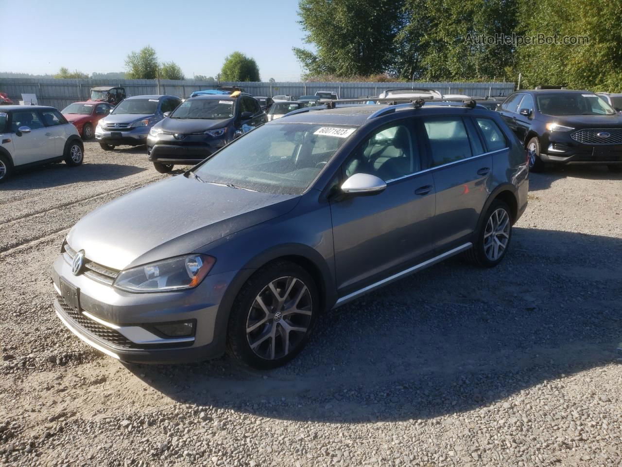 2017 Volkswagen Golf Alltrack S Gray vin: 3VWH17AU8HM521550