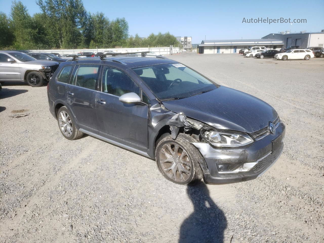 2017 Volkswagen Golf Alltrack S Gray vin: 3VWH17AU8HM521550