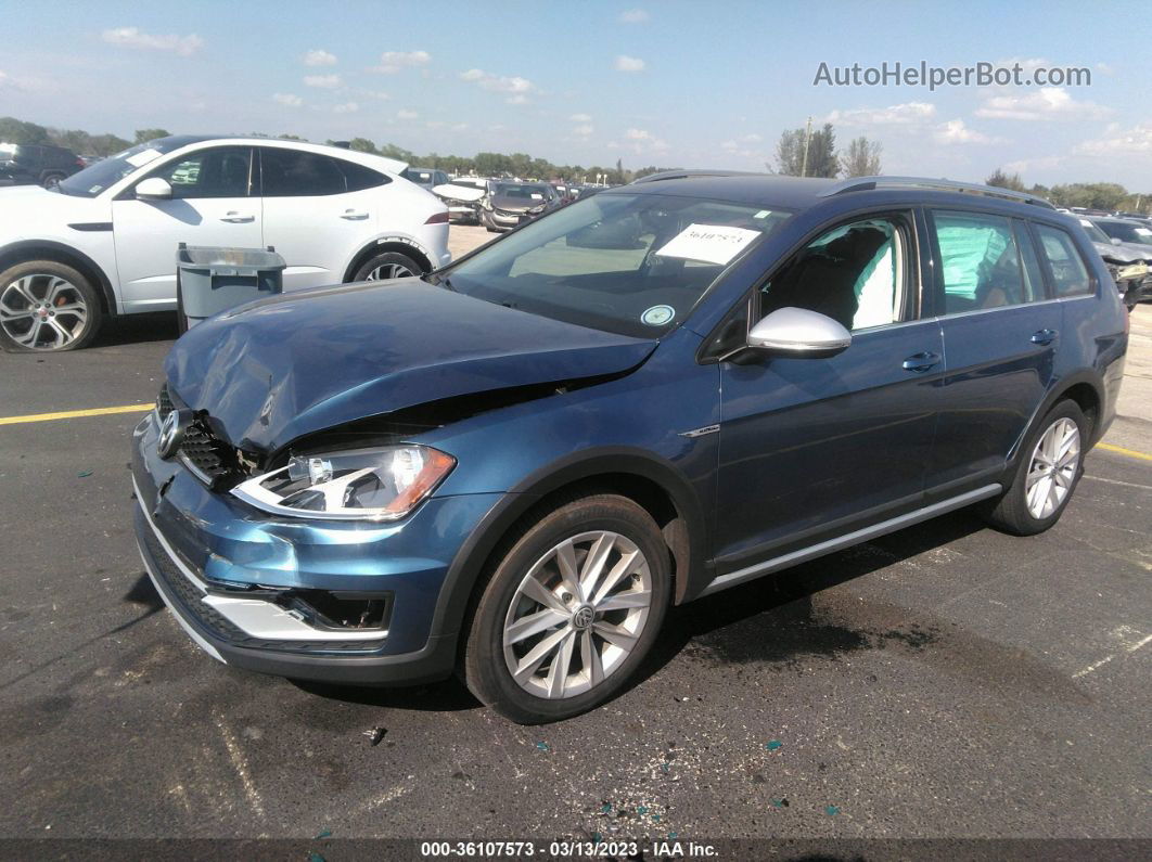 2017 Volkswagen Golf Alltrack S/se/sel Blue vin: 3VWH17AU8HM523427