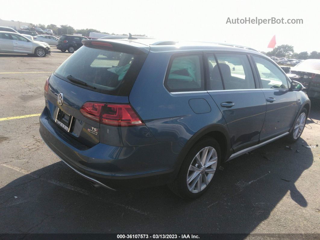 2017 Volkswagen Golf Alltrack S/se/sel Blue vin: 3VWH17AU8HM523427