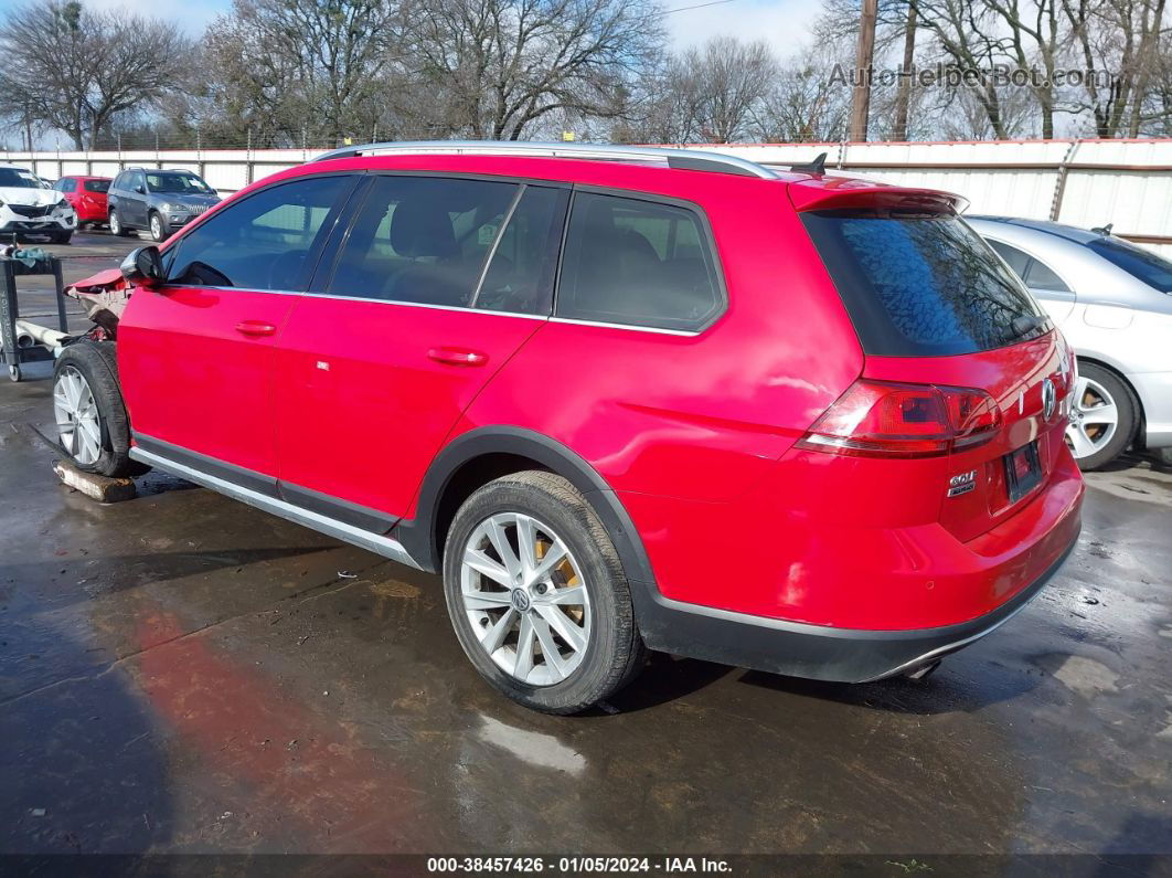 2017 Volkswagen Golf Alltrack Tsi S/tsi Se/tsi Sel Red vin: 3VWH17AU8HM530555