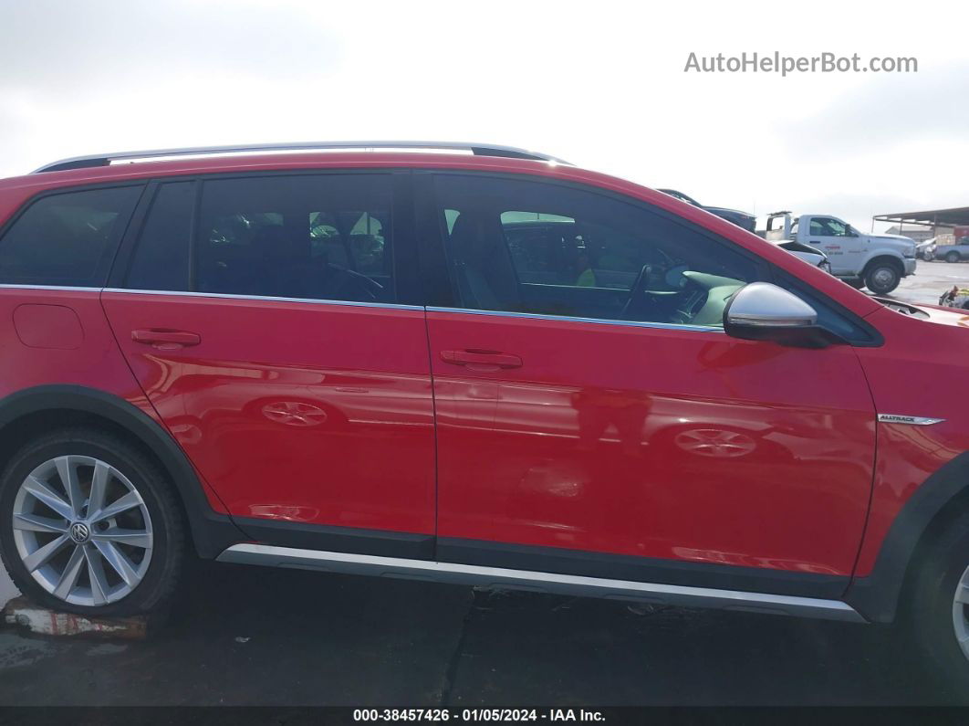 2017 Volkswagen Golf Alltrack Tsi S/tsi Se/tsi Sel Red vin: 3VWH17AU8HM530555