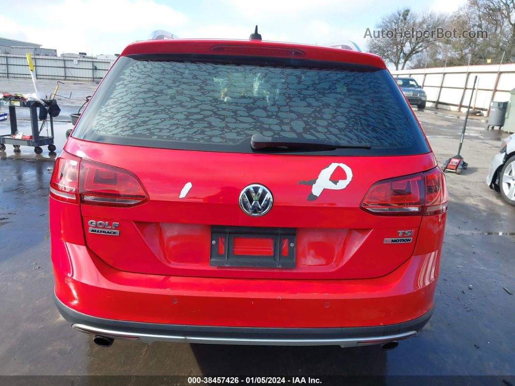 2017 Volkswagen Golf Alltrack Tsi S/tsi Se/tsi Sel Red vin: 3VWH17AU8HM530555