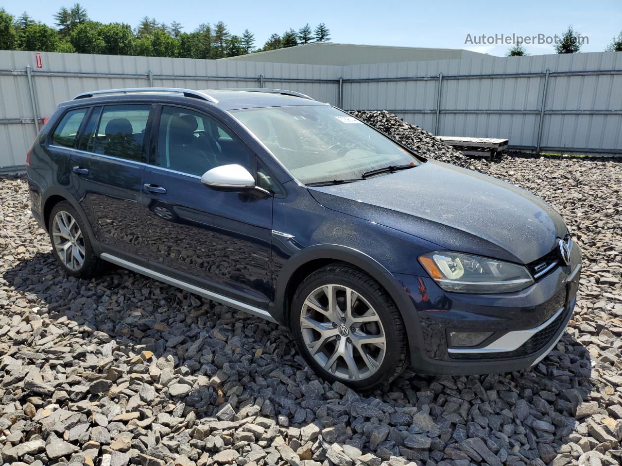 2017 Volkswagen Golf Alltrack S Blue vin: 3VWH17AU8HM532984