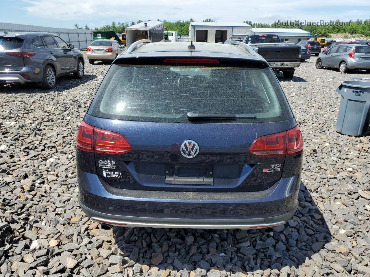 2017 Volkswagen Golf Alltrack S Blue vin: 3VWH17AU8HM532984