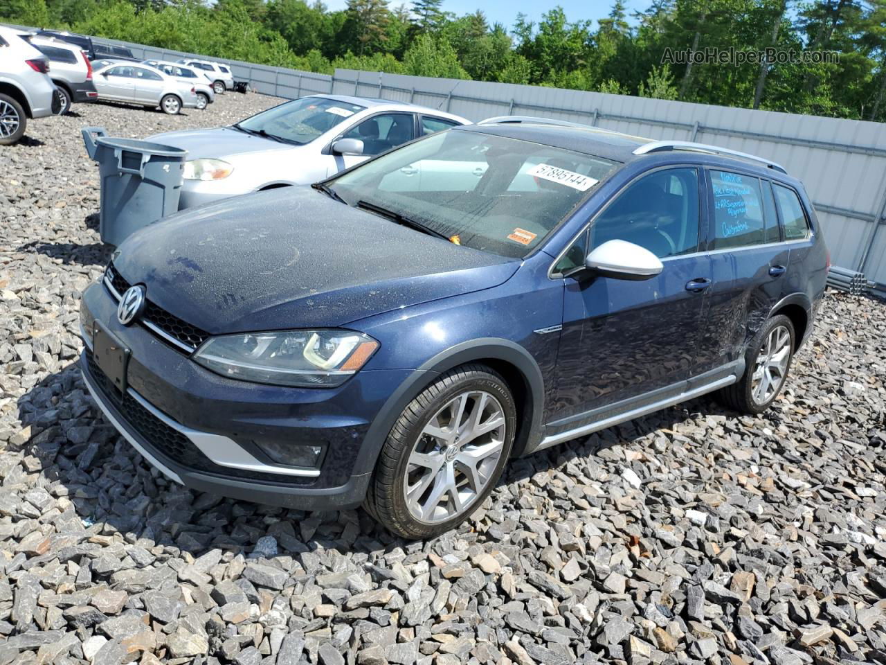 2017 Volkswagen Golf Alltrack S Blue vin: 3VWH17AU8HM532984