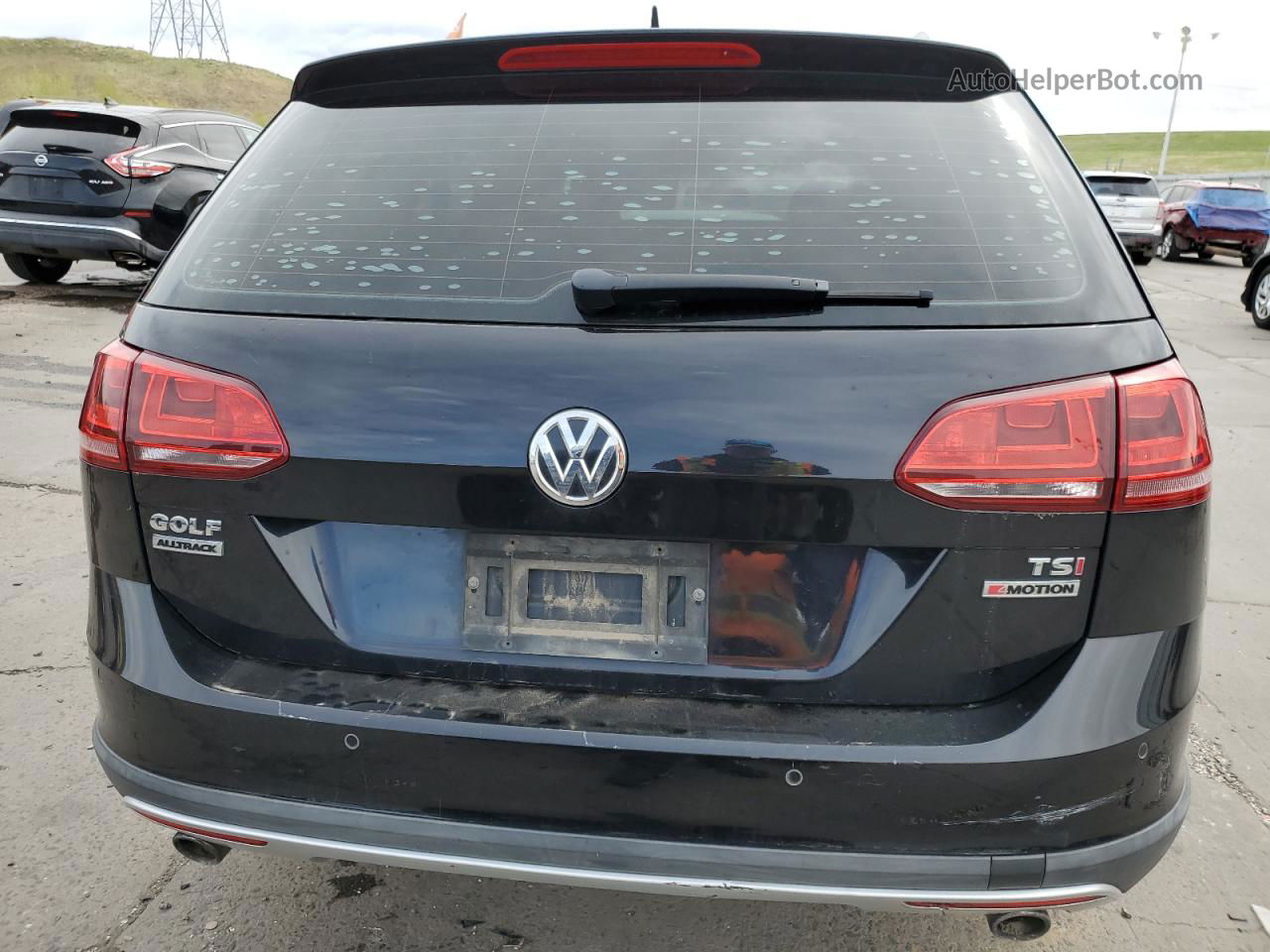 2017 Volkswagen Golf Alltrack S Черный vin: 3VWH17AU8HM540681