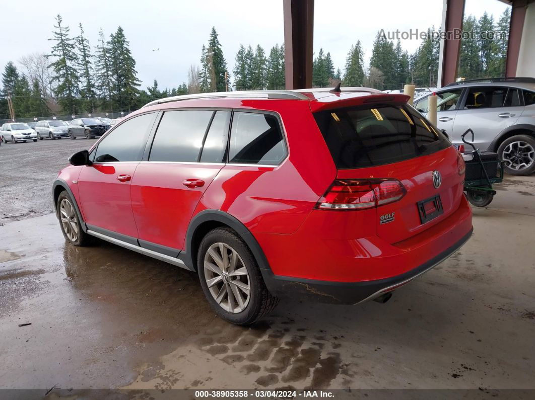 2019 Volkswagen Golf Alltrack Tsi S/tsi Se/tsi Sel Red vin: 3VWH17AU8KM516730