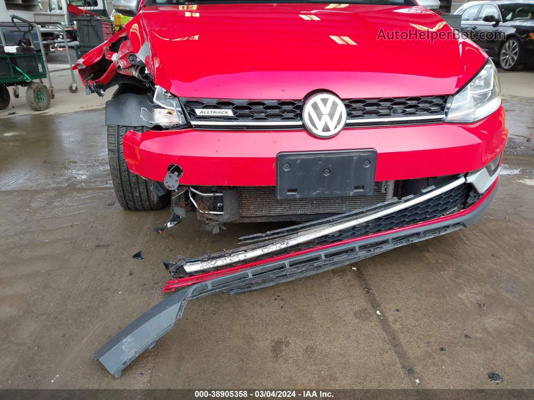 2019 Volkswagen Golf Alltrack Tsi S/tsi Se/tsi Sel Red vin: 3VWH17AU8KM516730