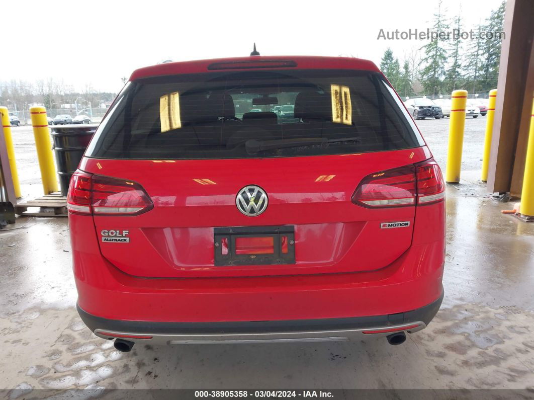 2019 Volkswagen Golf Alltrack Tsi S/tsi Se/tsi Sel Красный vin: 3VWH17AU8KM516730