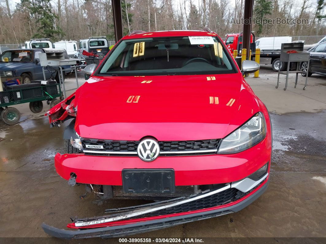 2019 Volkswagen Golf Alltrack Tsi S/tsi Se/tsi Sel Red vin: 3VWH17AU8KM516730