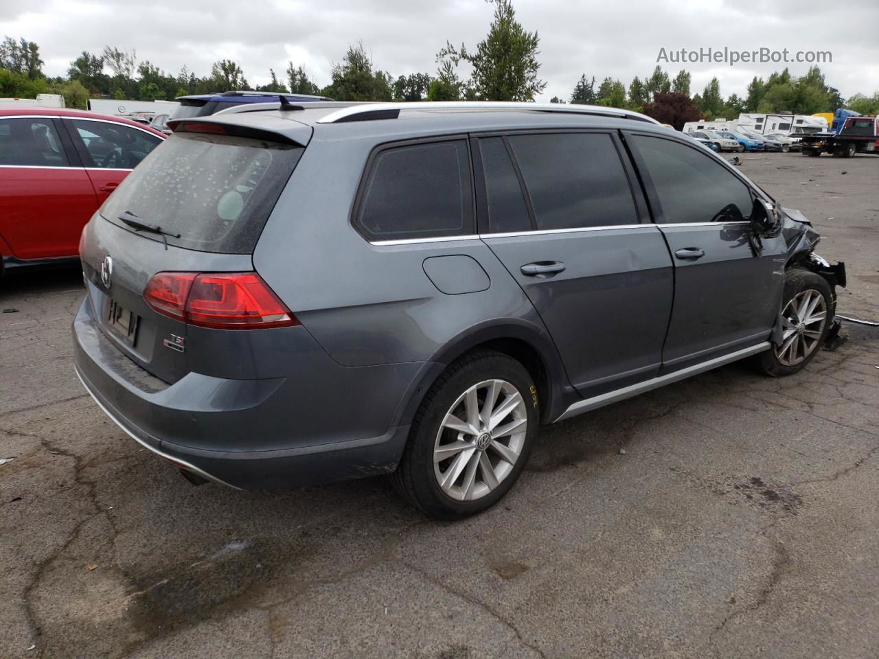 2017 Volkswagen Golf Alltrack S Gray vin: 3VWH17AU9HM526210