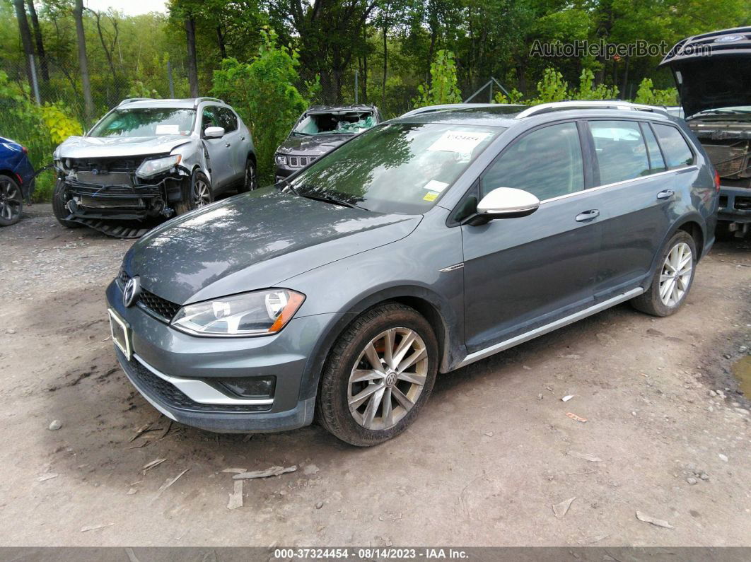 2017 Volkswagen Golf Alltrack S/se/sel Gray vin: 3VWH17AU9HM528250