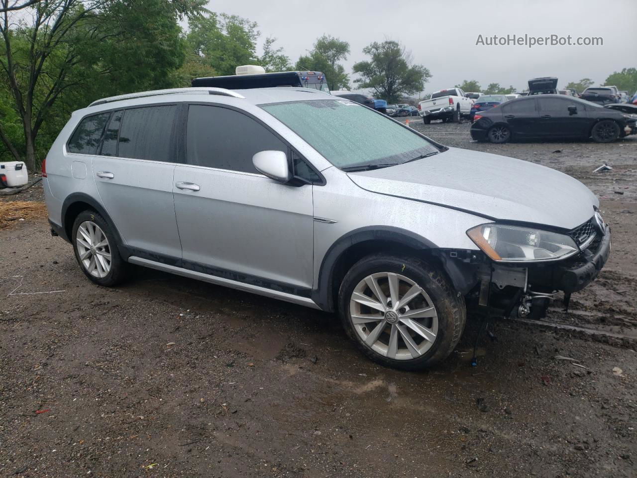 2017 Volkswagen Golf Alltrack S Серебряный vin: 3VWH17AU9HM529690