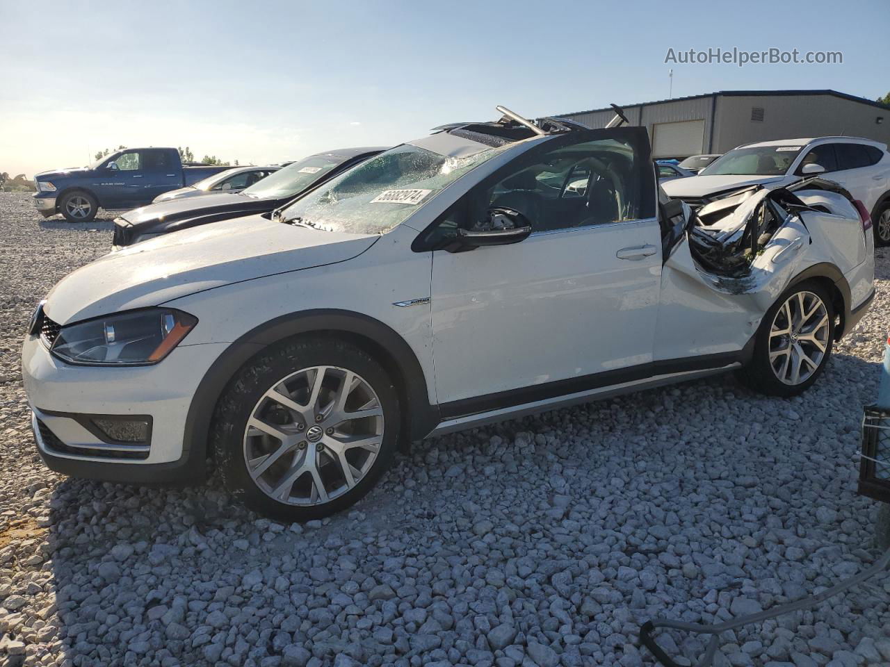 2017 Volkswagen Golf Alltrack S White vin: 3VWH17AU9HM540737