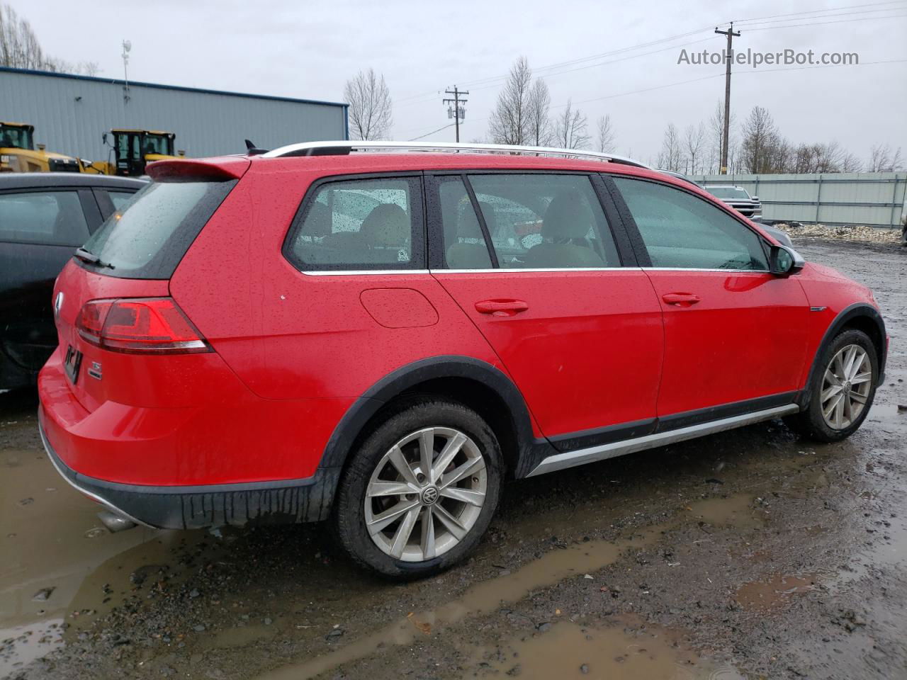 2017 Volkswagen Golf Alltrack S Red vin: 3VWH17AUXHM510310