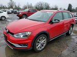 2017 Volkswagen Golf Alltrack S Red vin: 3VWH17AUXHM510310