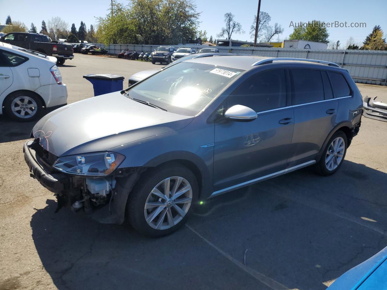 2017 Volkswagen Golf Alltrack S Gray vin: 3VWH17AUXHM518648