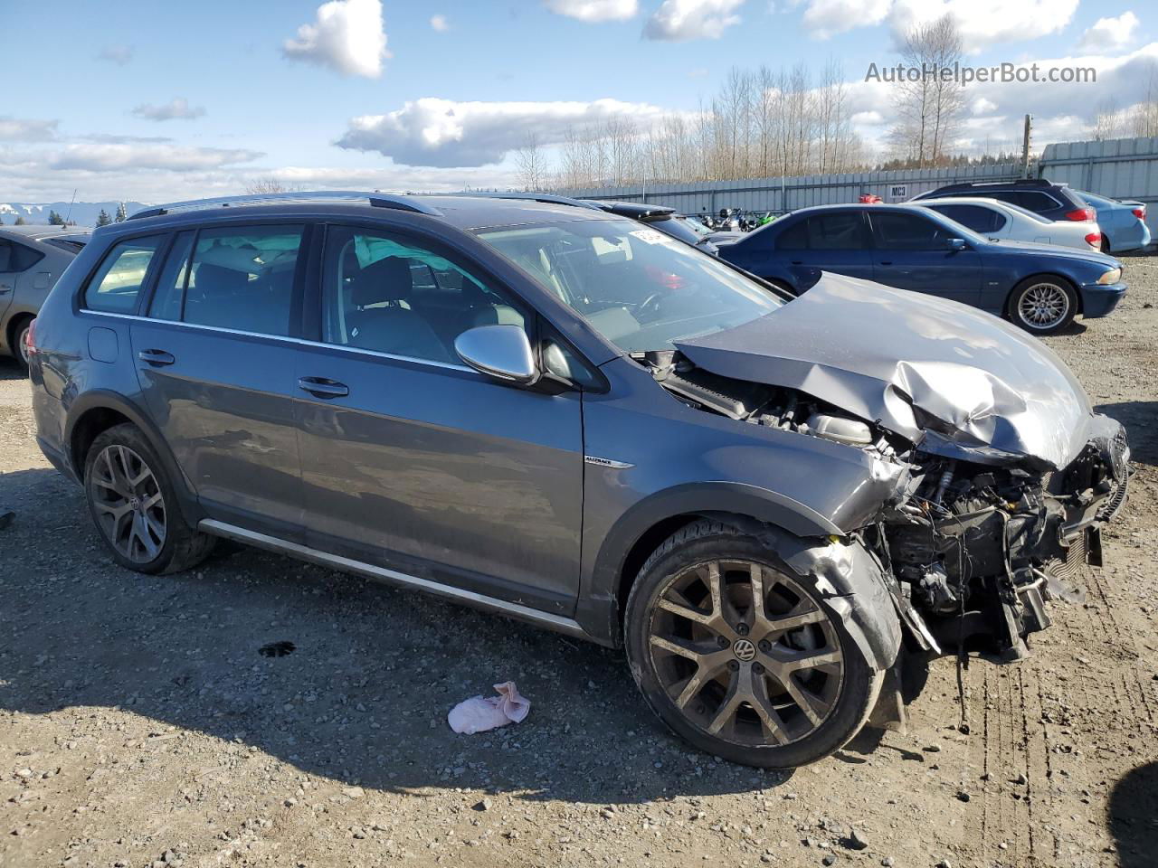 2017 Volkswagen Golf Alltrack S Серый vin: 3VWH17AUXHM531142