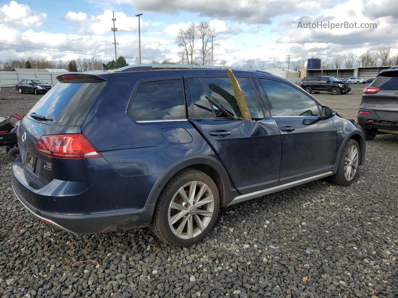 2017 Volkswagen Golf Alltrack S Blue vin: 3VWH17AUXHM534042