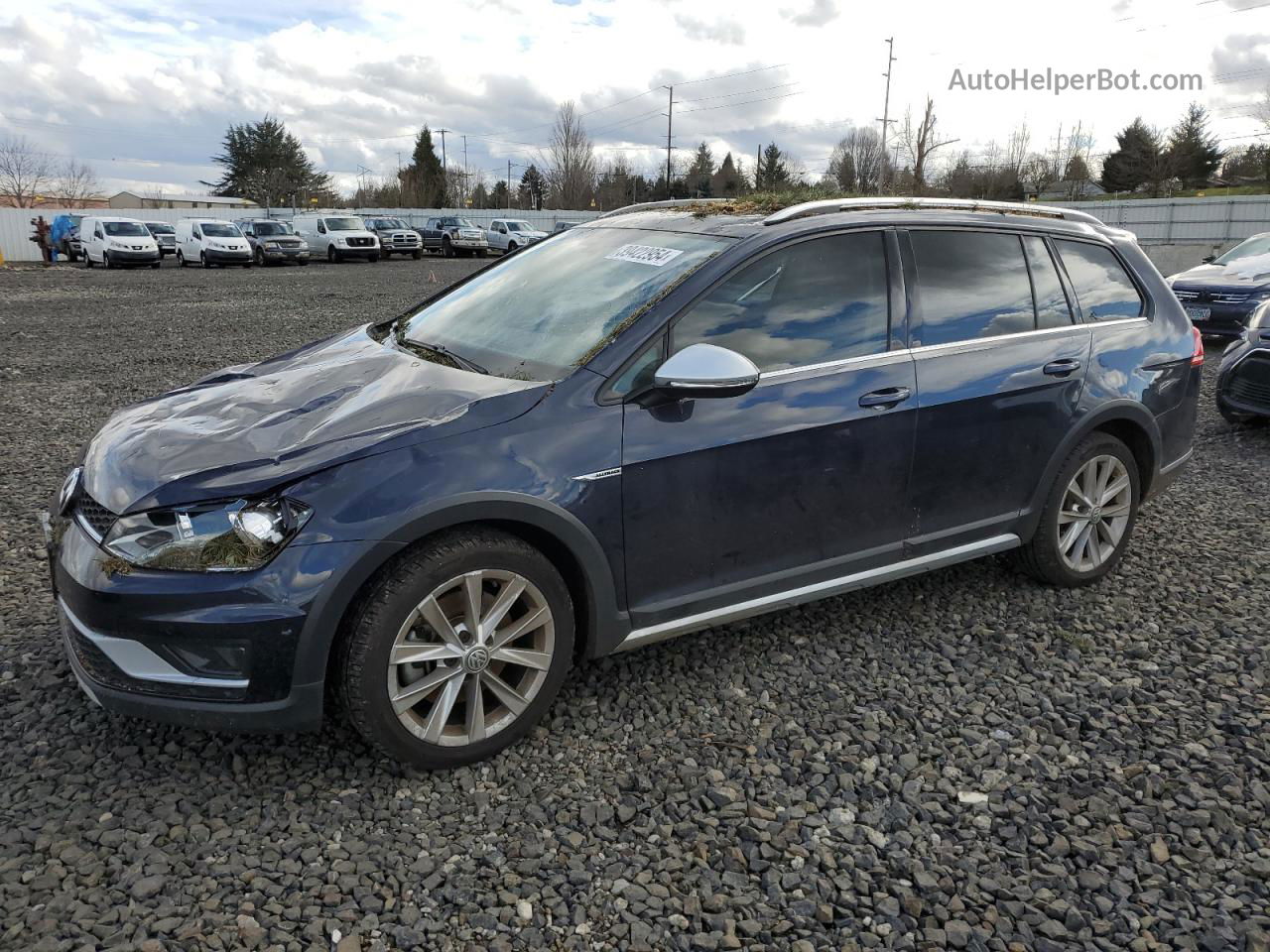 2017 Volkswagen Golf Alltrack S Blue vin: 3VWH17AUXHM534042