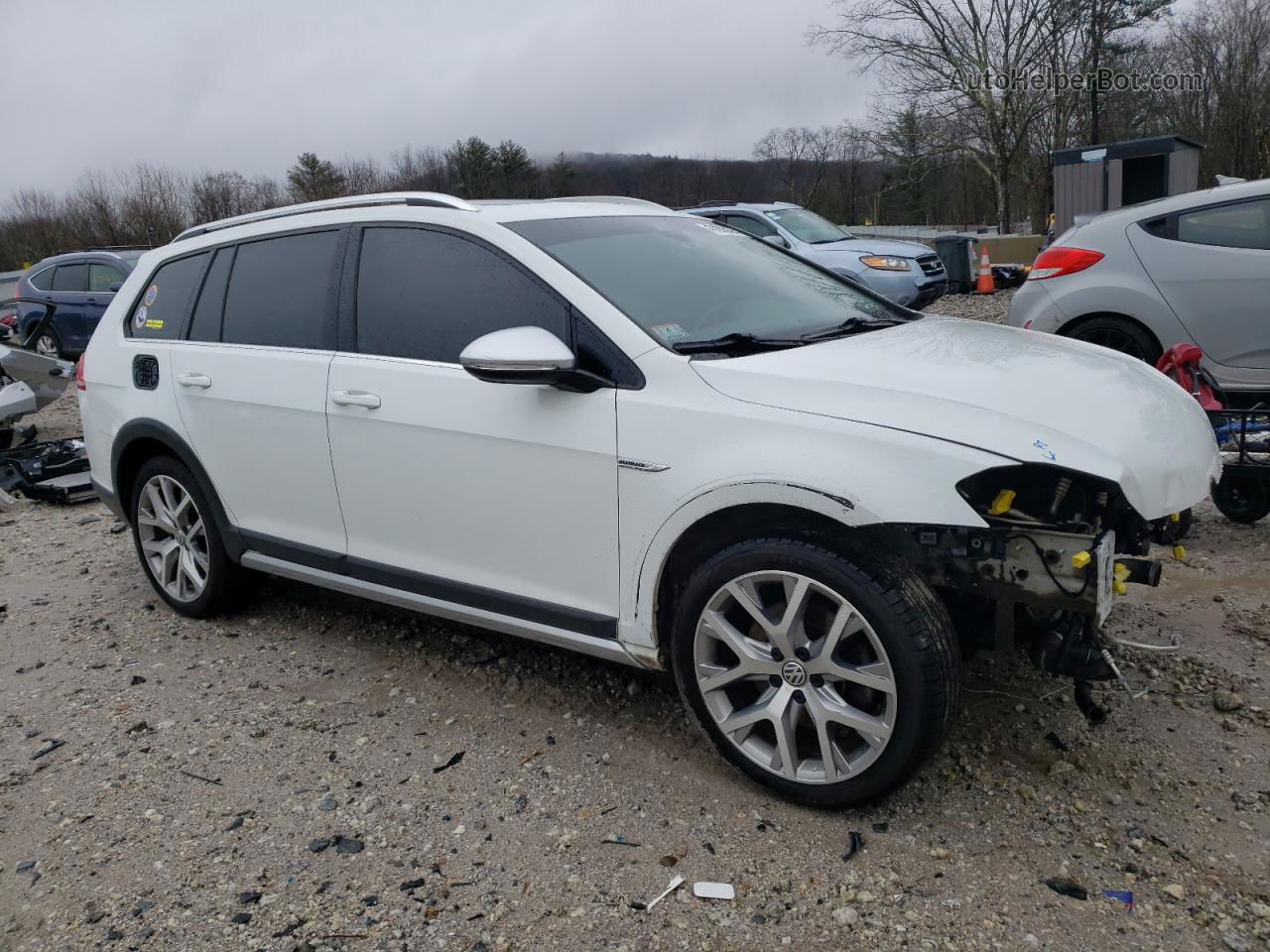 2017 Volkswagen Golf Alltrack S Белый vin: 3VWH17AUXHM543744