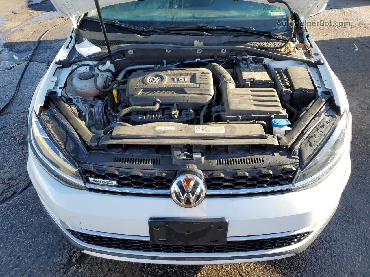 2019 Volkswagen Golf Alltrack S White vin: 3VWH17AUXKM510220