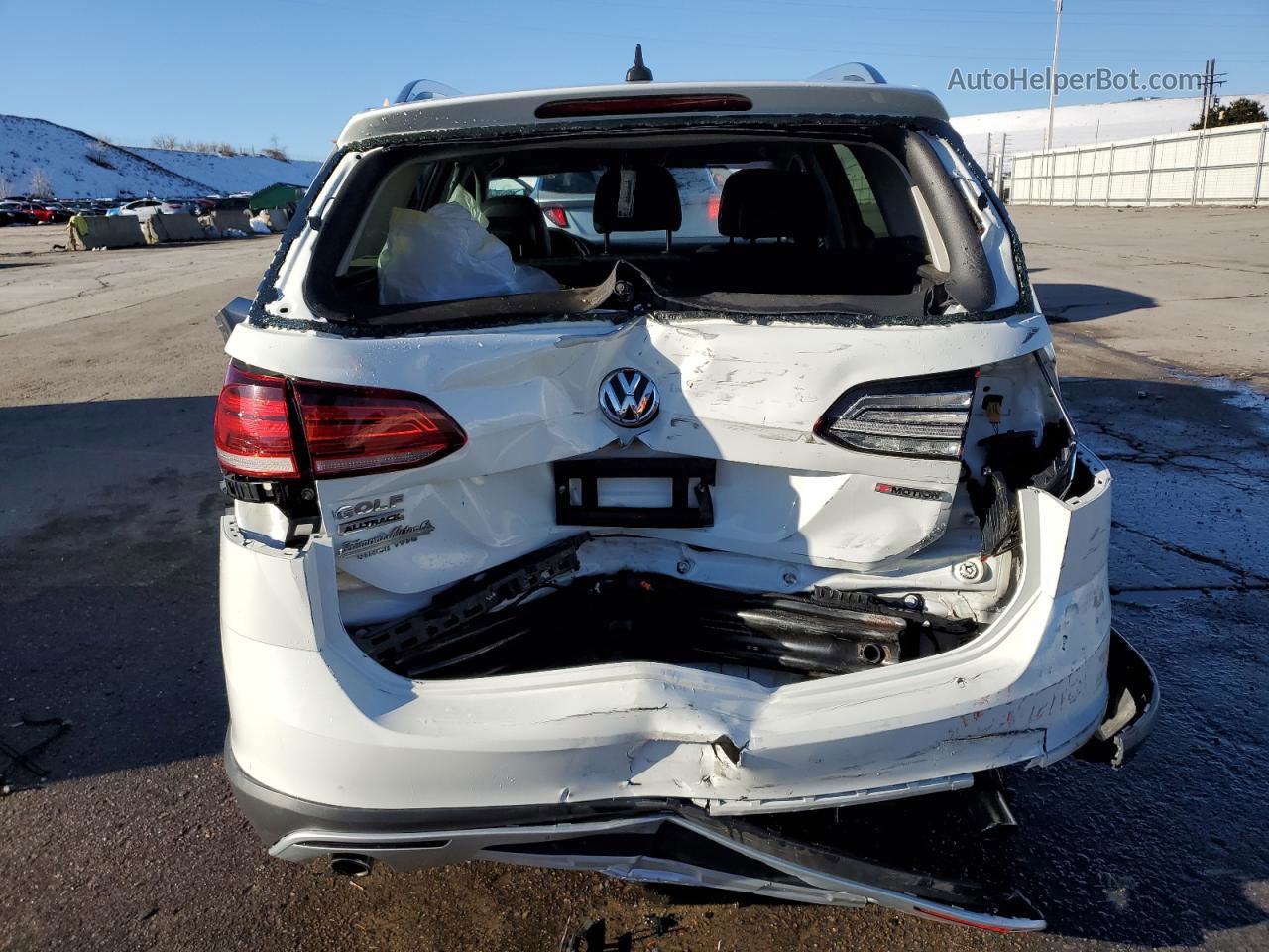 2019 Volkswagen Golf Alltrack S White vin: 3VWH17AUXKM510220