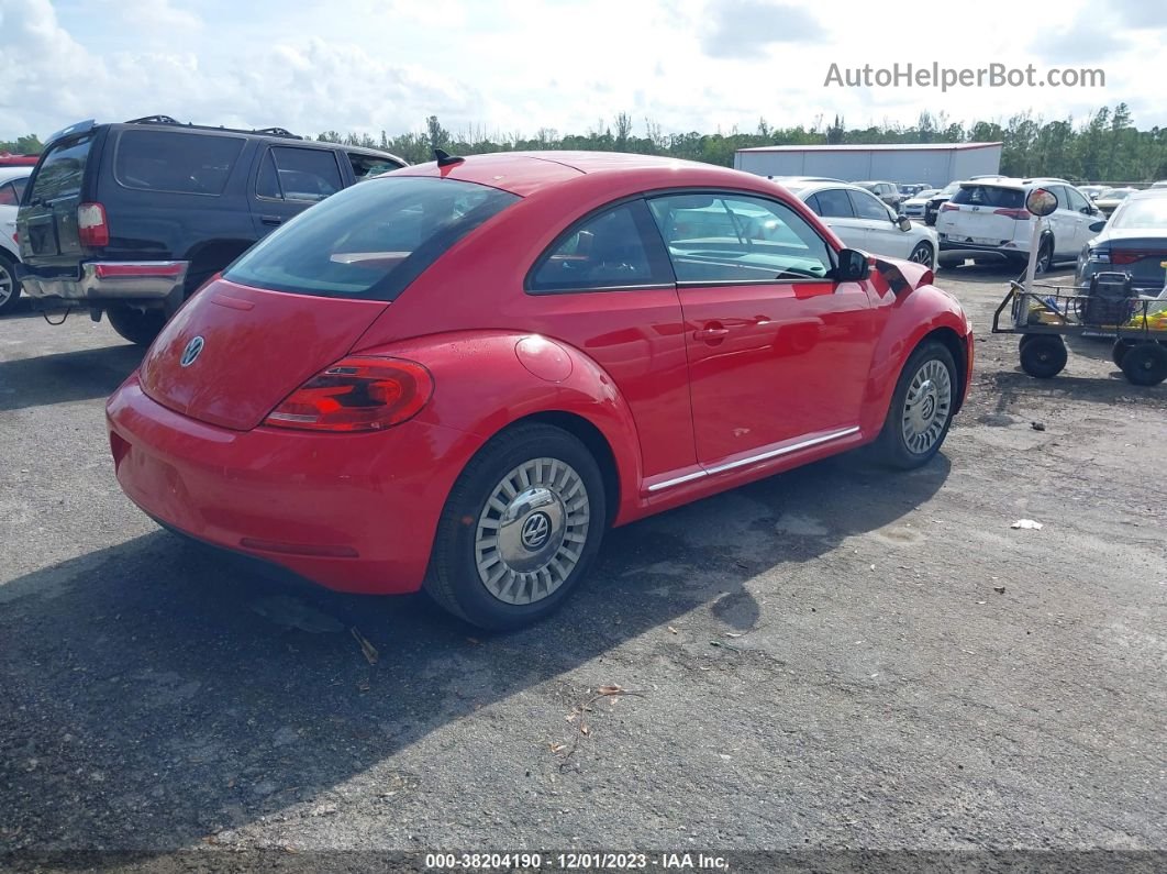 2014 Volkswagen Beetle 2.5l Red vin: 3VWHX7AT8EM628972
