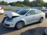 2009 Volkswagen Jetta S White vin: 3VWHZ71K59M123835