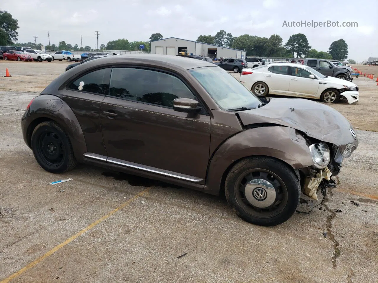 2014 Volkswagen Beetle  Tan vin: 3VWJ07AT0EM662491