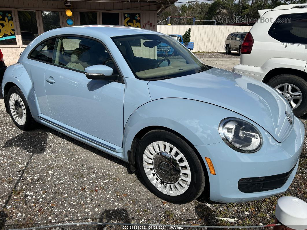 2016 Volkswagen Beetle 1.8t Se Light Blue vin: 3VWJ07AT0GM600740