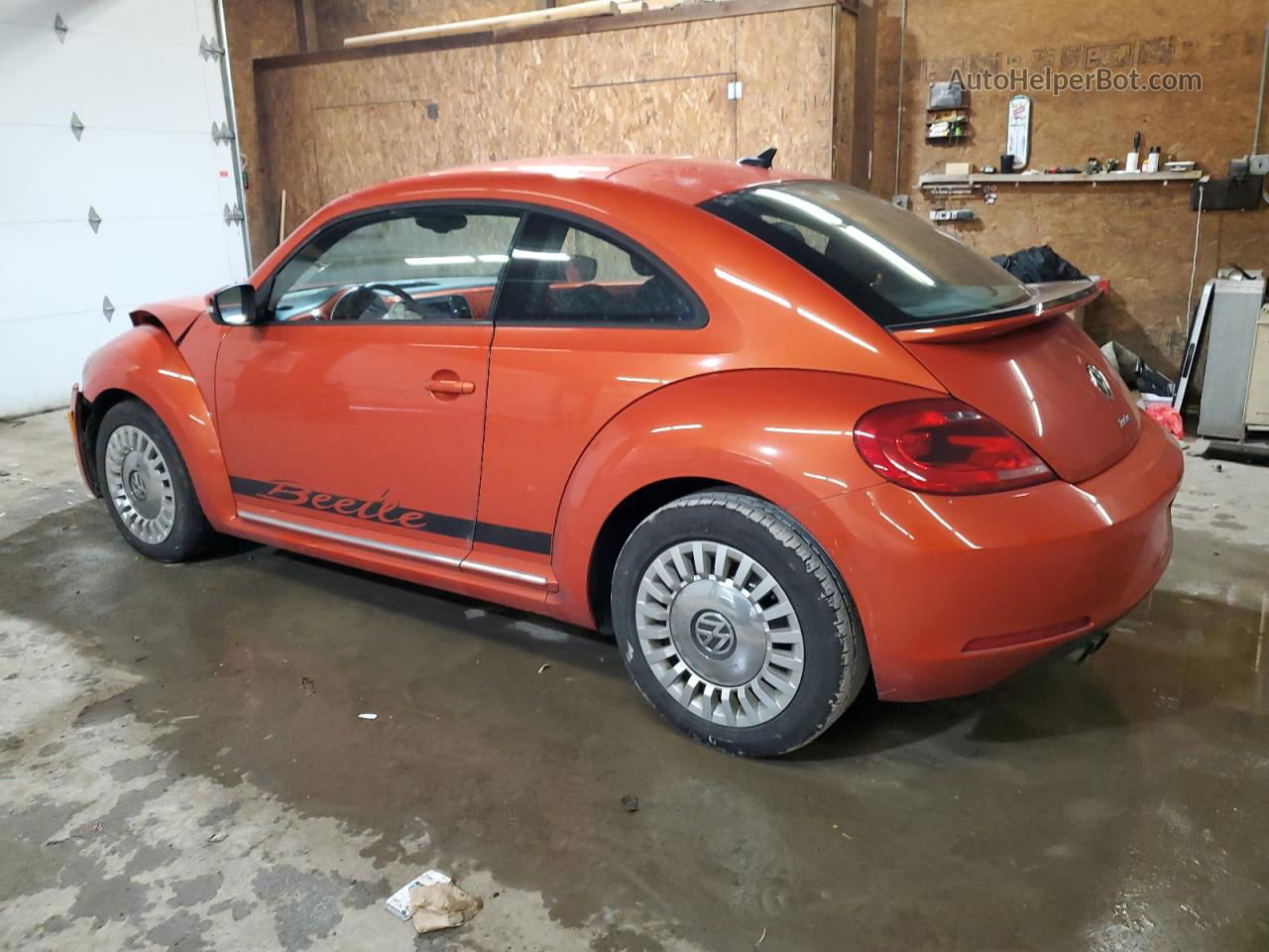 2016 Volkswagen Beetle Se Orange vin: 3VWJ07AT0GM616405