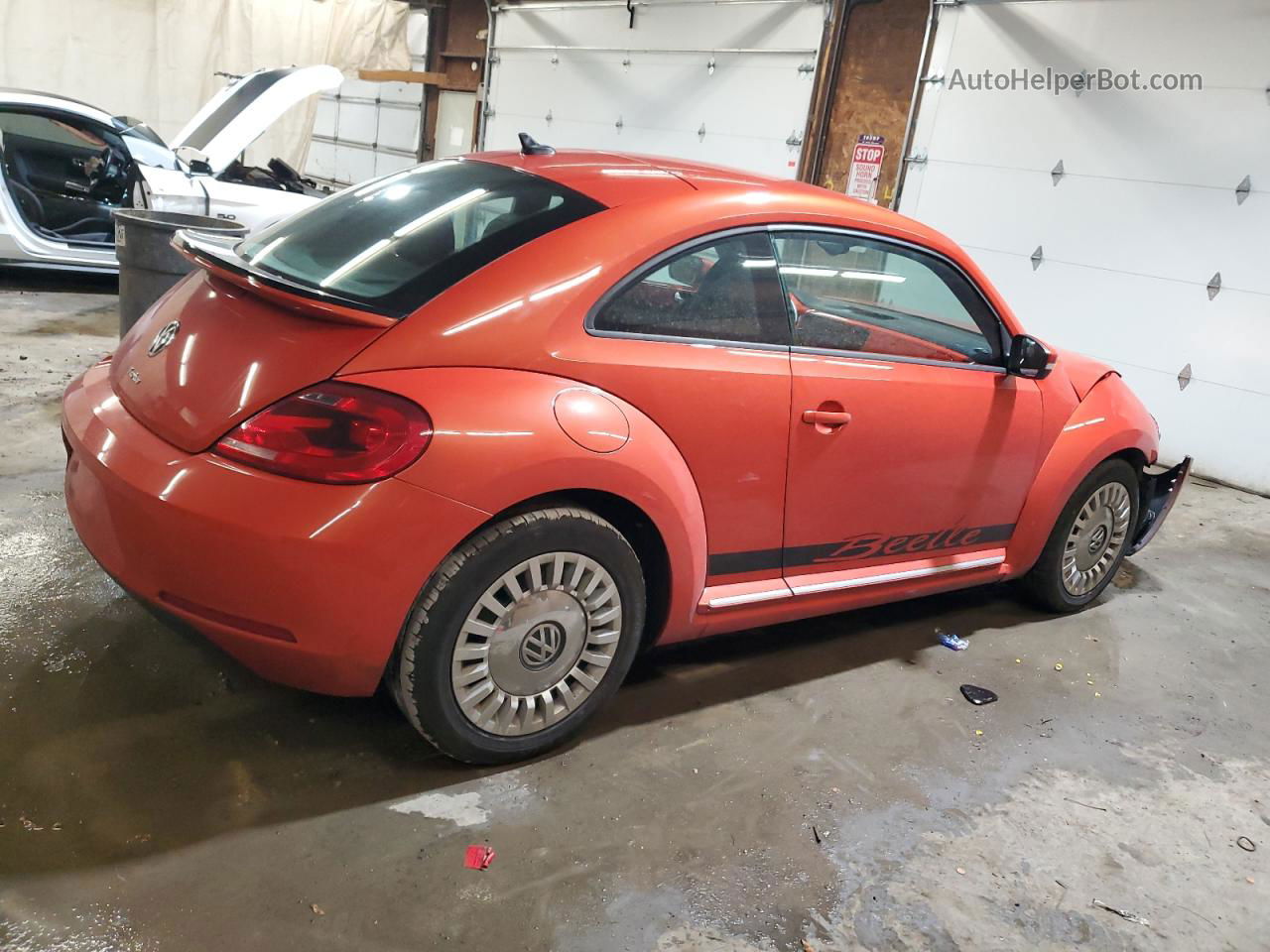 2016 Volkswagen Beetle Se Orange vin: 3VWJ07AT0GM616405